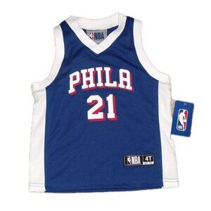 Joel Embiid Philadelphia 76ers Kids Baby Youth Jersey Sz. 4T New Nba
